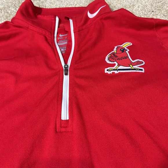 Nike Dri-Fit St Louis Cardinals Cooperstown Collection quarter-zip pullover L - Picture 3 of 5